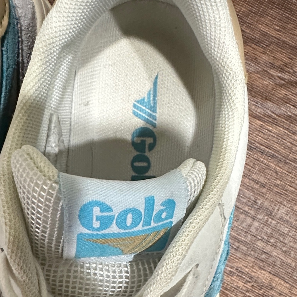 Gola Women's Topspin Sneakers Blue and White - Size 6 - Picture 3 of 10